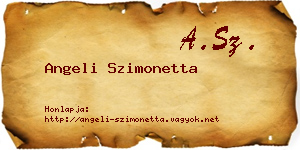 Angeli Szimonetta névjegykártya